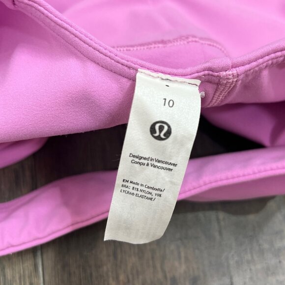 Lululemon Align V-Neck Bra *Light Support, A/B Cup Dahlia Mauve - Picture 4 of 6